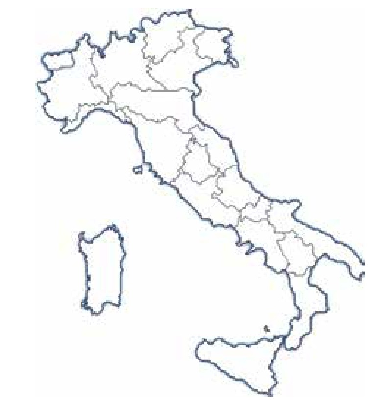 Location map — throughout Italy