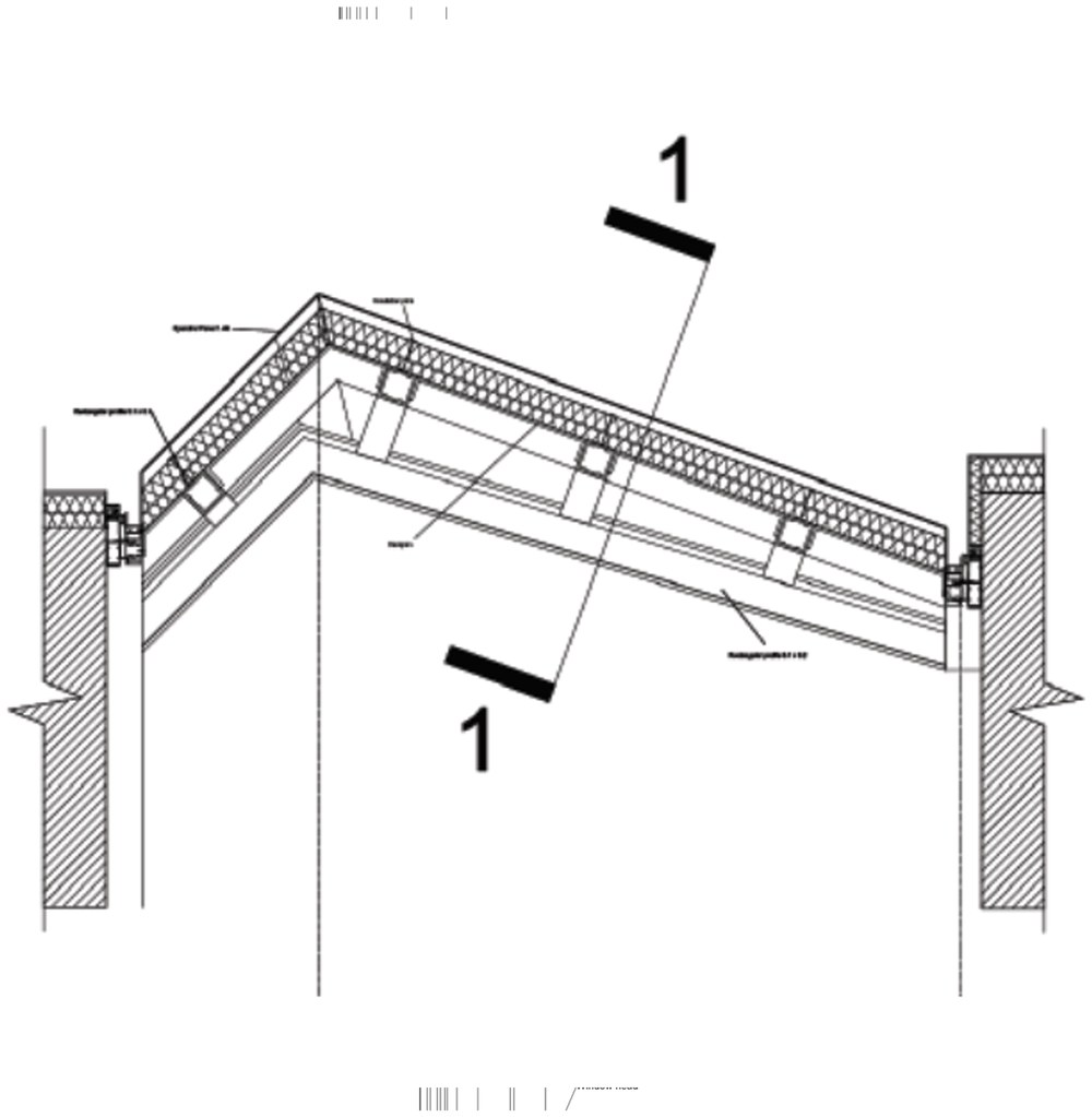 Isometric of the corner assembly with section-cut callouts