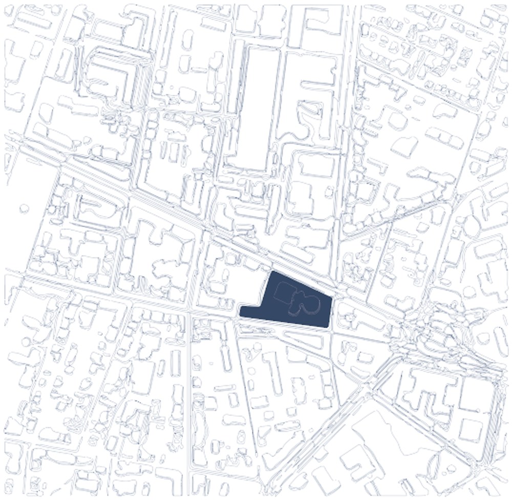 Site context plan — 150, cours Albert Thomas, Lyon, France