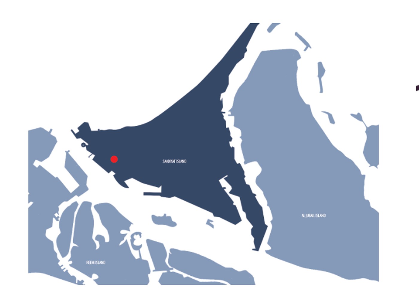 Location map — Saadiyat Island, Abu Dhabi, UAE